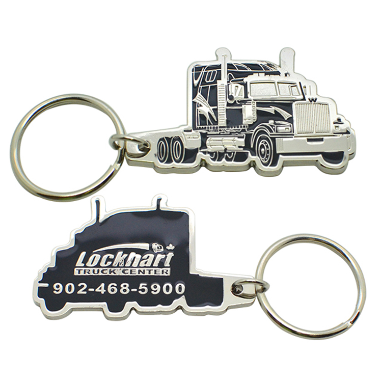 Truck Metal Keychain Car Keychain Stainless Steel Keychain Acessories