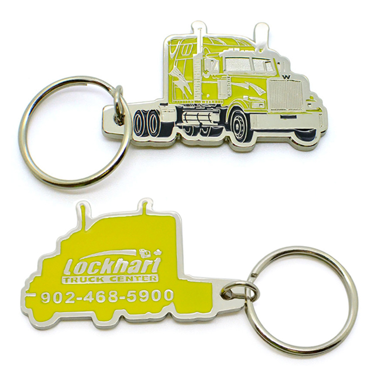 Truck Metal Keychain Car Keychain Stainless Steel Keychain Acessories