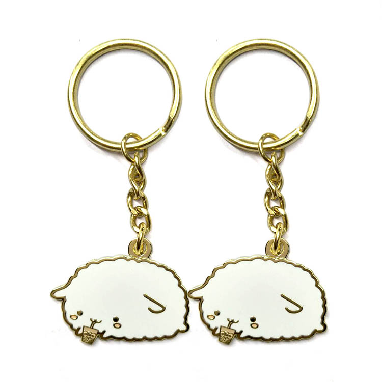 Printed Metal Keychain Custom Logo Keychain As Small Gift For Business