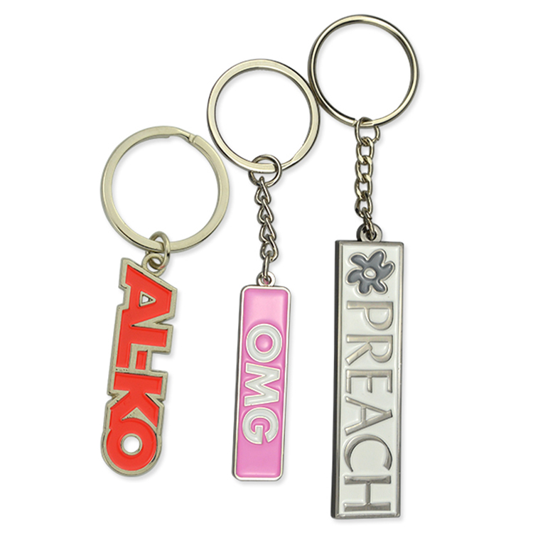 Bulk Buy China Wholesale Customized Shape Metal Keychain In Shiny Silver ,  Customized Logo Design Are Wellcome $0.4 from MinHon Gifts & Premiums Co.,  Ltd