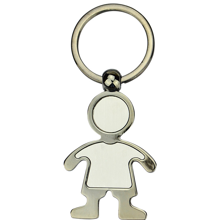 Bulk Buy China Wholesale Customized Shape Metal Keychain In Shiny Silver ,  Customized Logo Design Are Wellcome $0.4 from MinHon Gifts & Premiums Co.,  Ltd