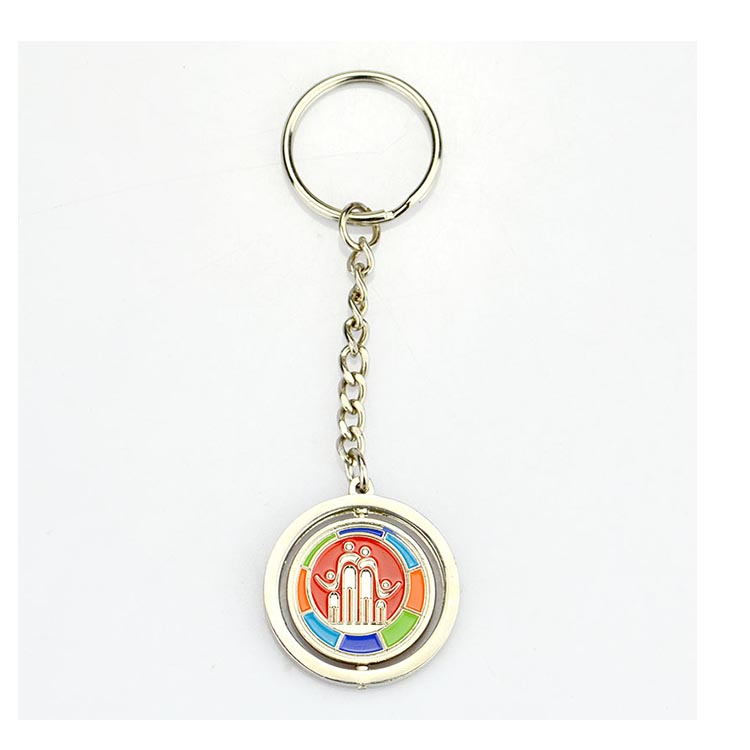 Wholesale Custom Logo Shape Enamel Metal Keychain Personlized Keychain