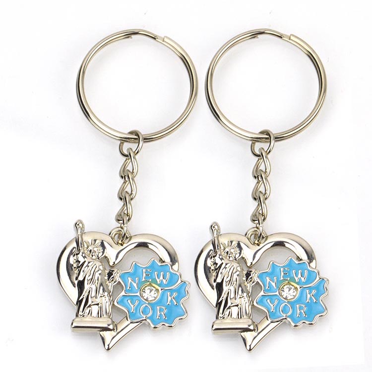 Wholesale Custom Logo Shape Enamel Metal Keychain Personlized Keychain