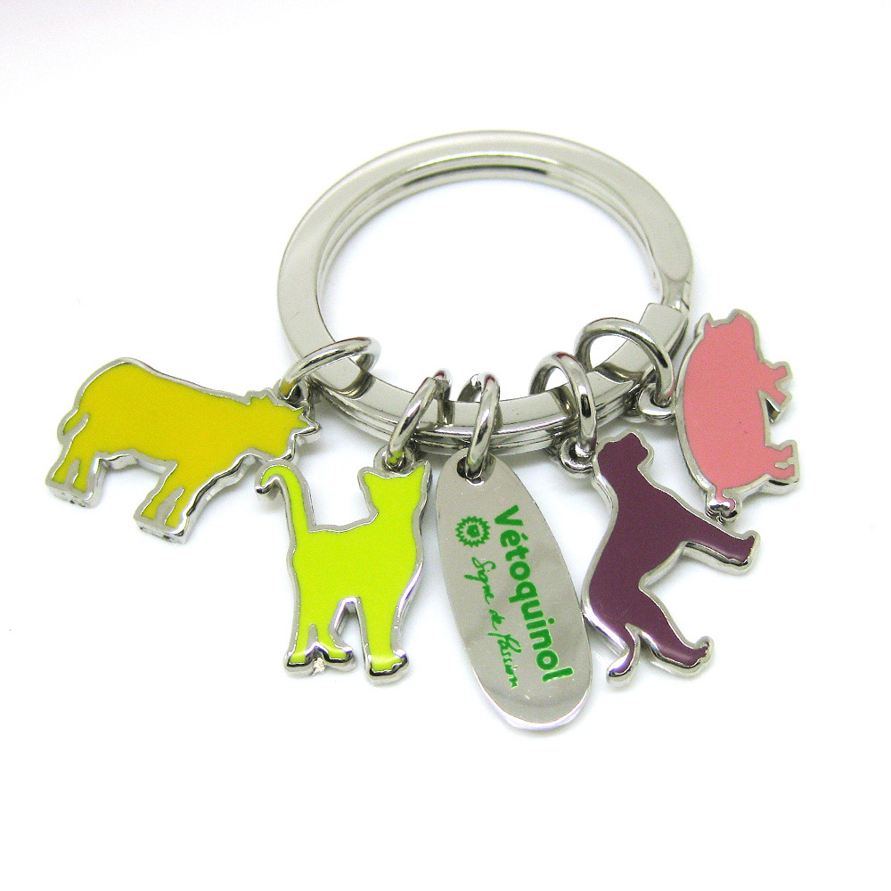 Custom Metal Keychain Accessories Material Keychain Animation Cartoon Character