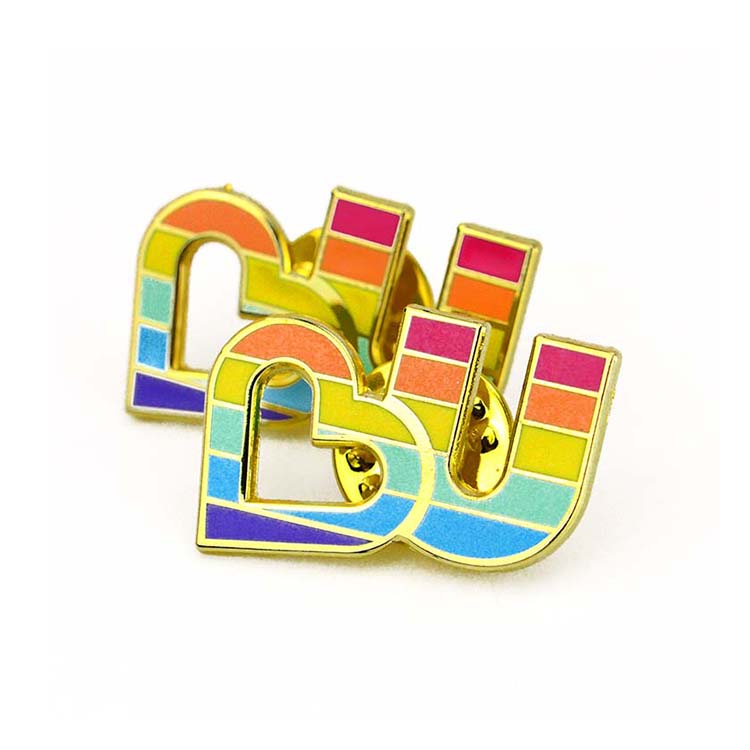 Enamel Pin Rubber Clutch Metal Lapel Pin Hard Enamel Badge Without Moq