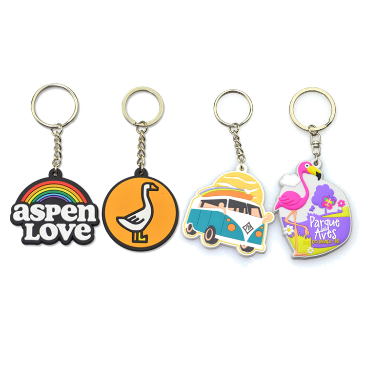 Customised Rubber Keyring Mini Anime Keychains Custom Pvc Keyring