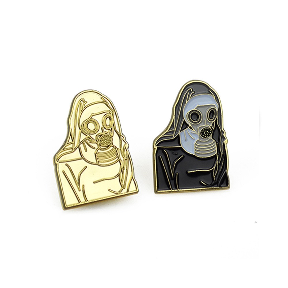 Custom Metal Pin Free Shipping Dyed Metal Enamel Pin Screen Printing