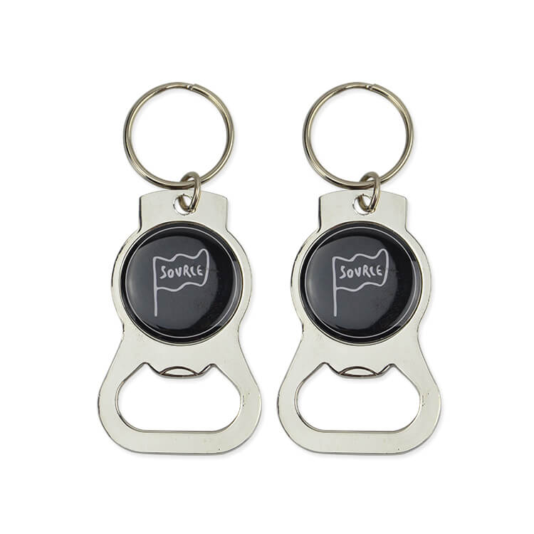 Steel Keychain Beer Custom Shape Bottle Opener Blank Zinc Alloy Keychain