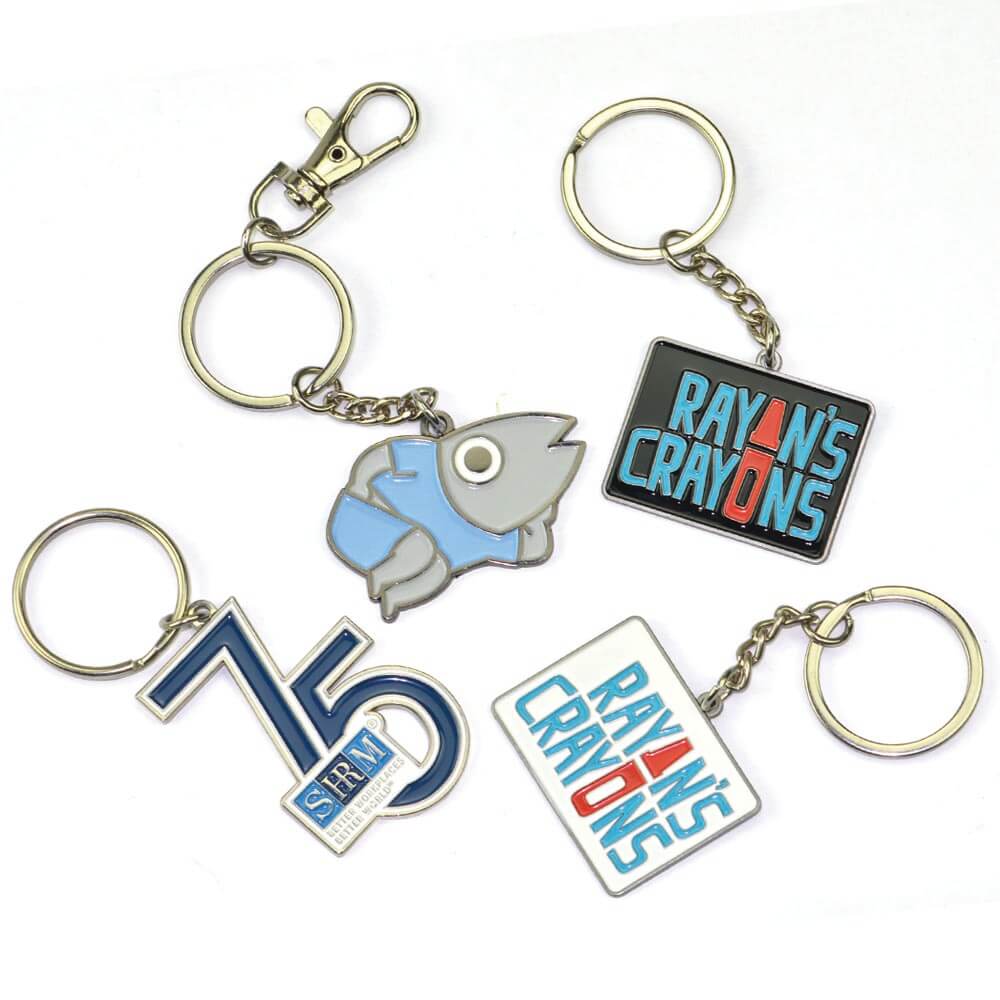 Custom Logo Tourist Souvenir Keychains 3D Metal Keychain Custom