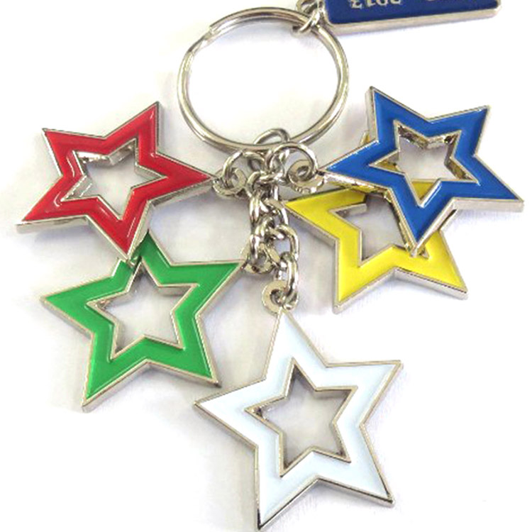 Custom Metal Key Chain Cute Enamel Keychain Promotional Keychain With Logo