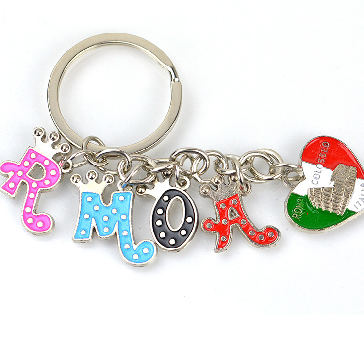 Custom Metal Key Chain Cute Enamel Keychain Promotional Keychain With Logo