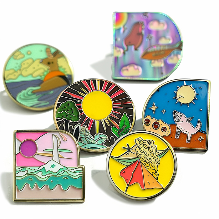 Wholesale Custom Enamel Pins Lot Rubber Pin Clutch Customize Bag Pin