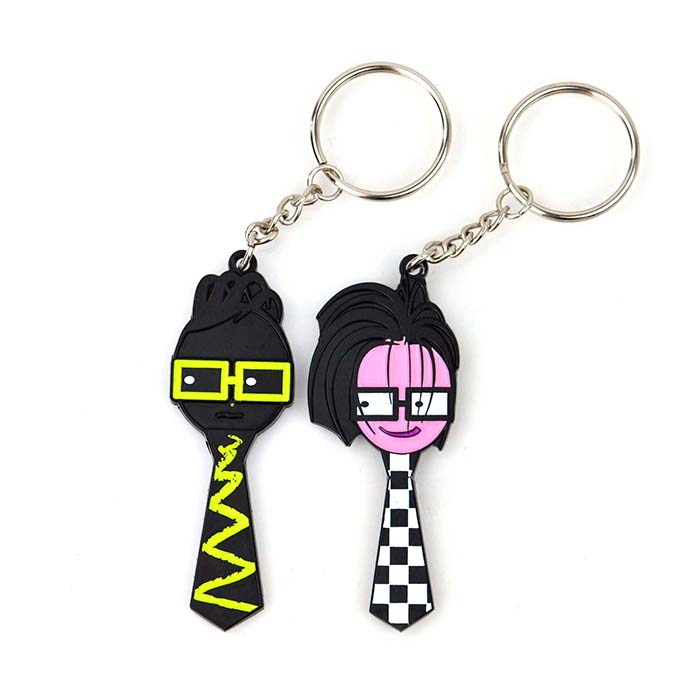 Custom 2D 3D Logo Anime Key Tag Chain Metal Promotional Keychain