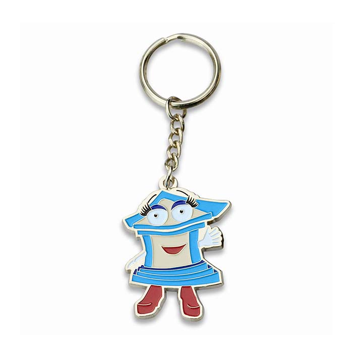 Custom 2D 3D Logo Anime Key Tag Chain Metal Promotional Keychain