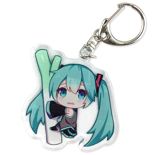 Customized Cartoon Acrylic Keychains Sublimation Backpack Anime Keyrings