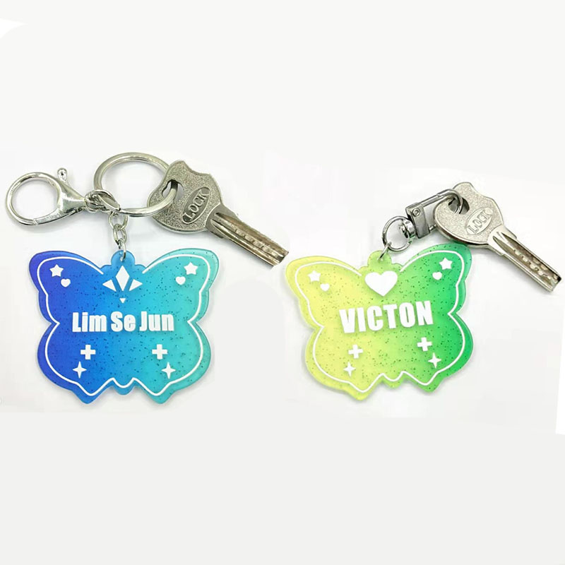 Custom Print Logo Acrylic Keychain Make Your Own Logo Epoxy For Keys