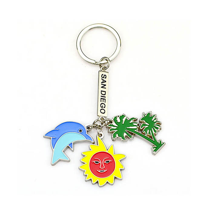 Wholesale Custom Logo Metal Key Chain Maker Cute Enamel Keychain