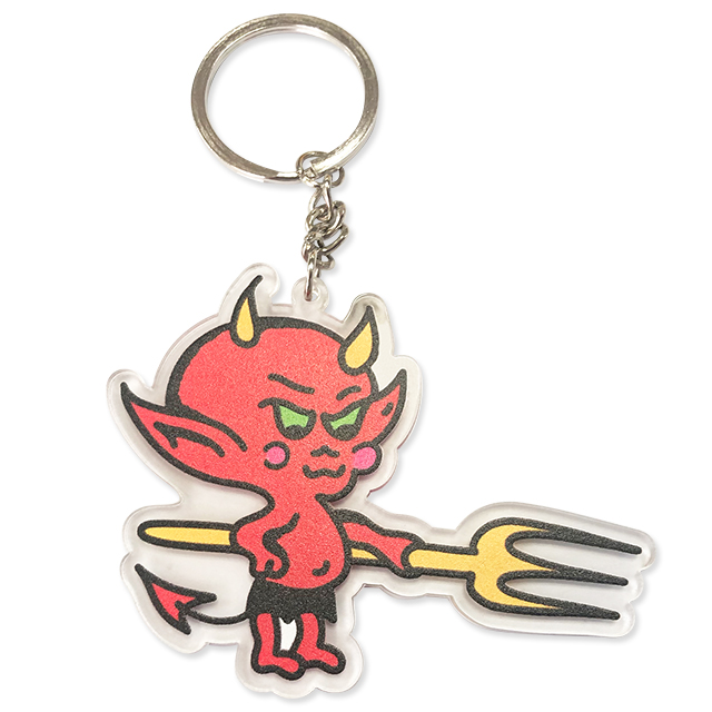 High Quality Custom Cute Anime Keychains Sublimation Keyring