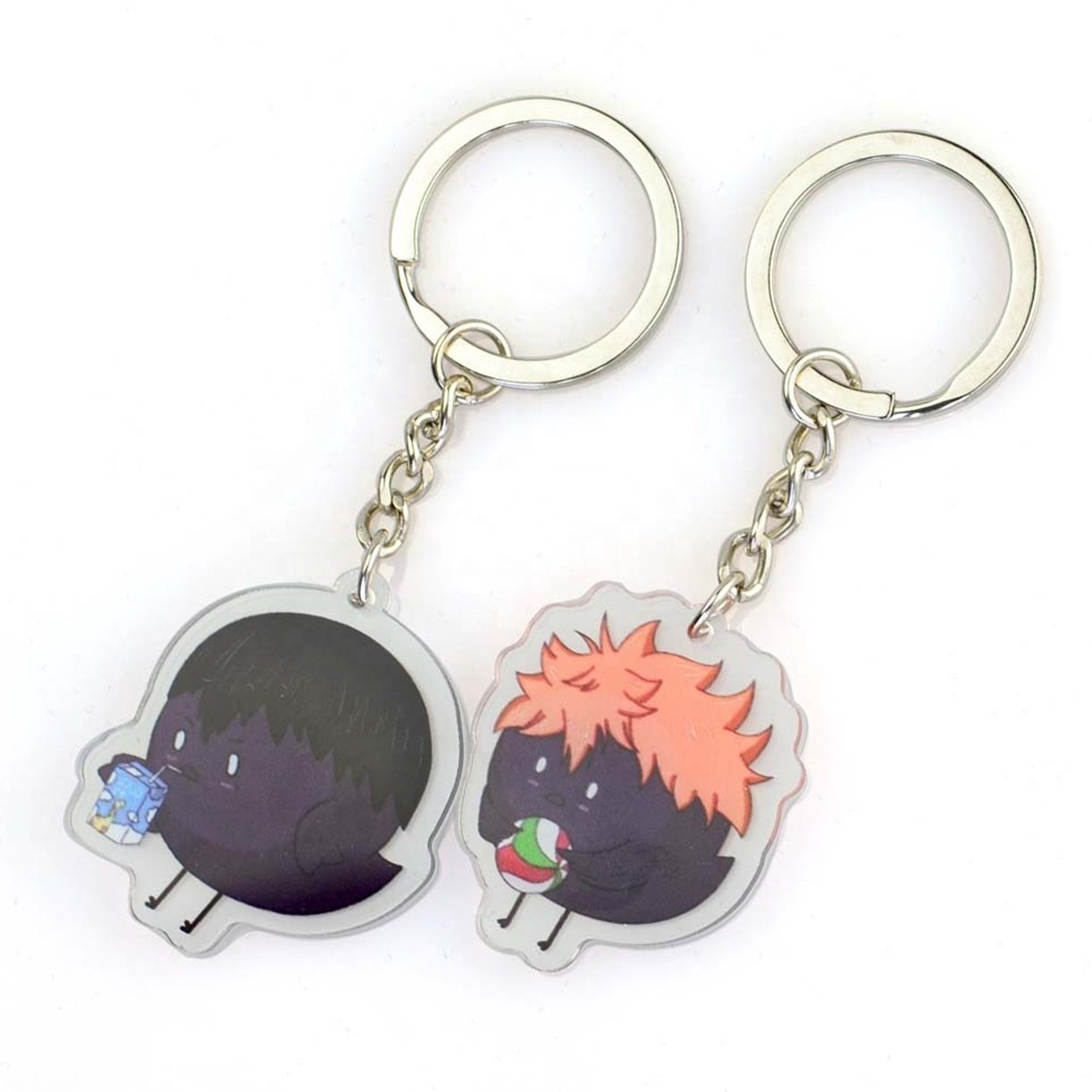 High Quality Custom Cute Anime Keychains Sublimation Keyring