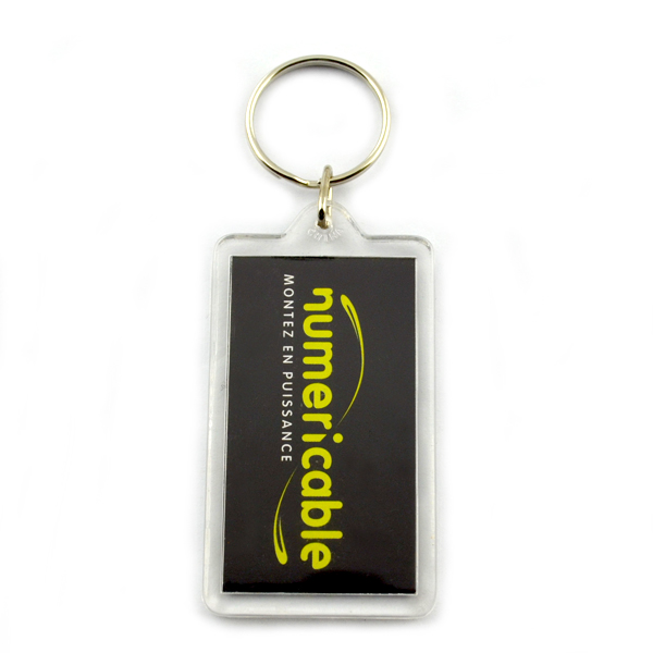 Personalized Eco-Friendly Acrylic Keychain Key Holder Custom Design Logo