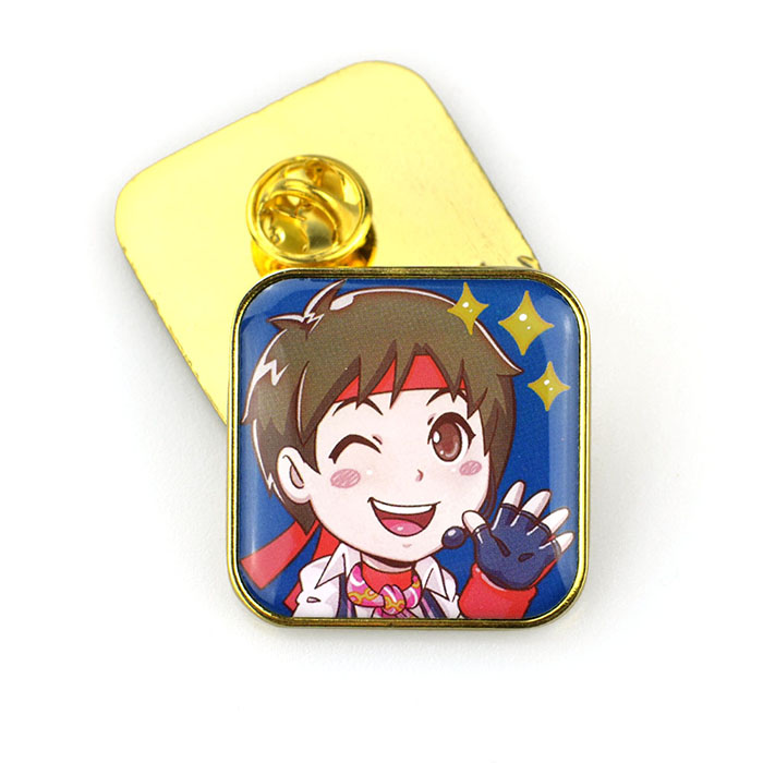 Wholesale Custom Metal Badge Caps With Pins Anime Pin Stock Mini Brooch Pin