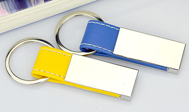 OEM Factory Custom Made Your Own Logo Key Ring Engraved Pu Leather Keychains