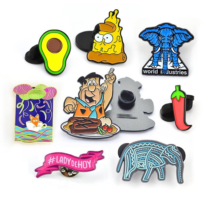 Wholesale Deisgn Custom Pins Metal Logo For Bags Colored Metal Pin