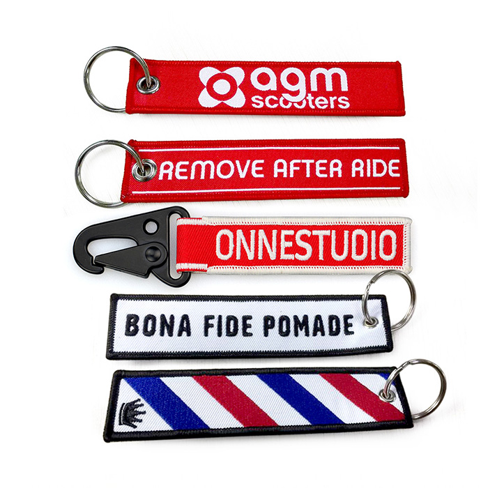 Factory Custom Logo Lanyards For Keys Embroidered Keychain Lanyard Keychain