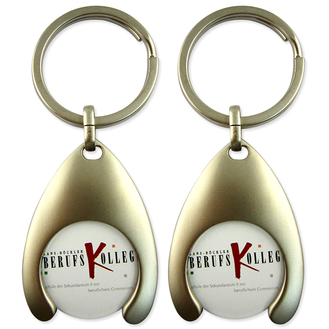 Wholesale Metal Supermarket Shopping Cart keyringTrolley Coin Token Keychain Holder