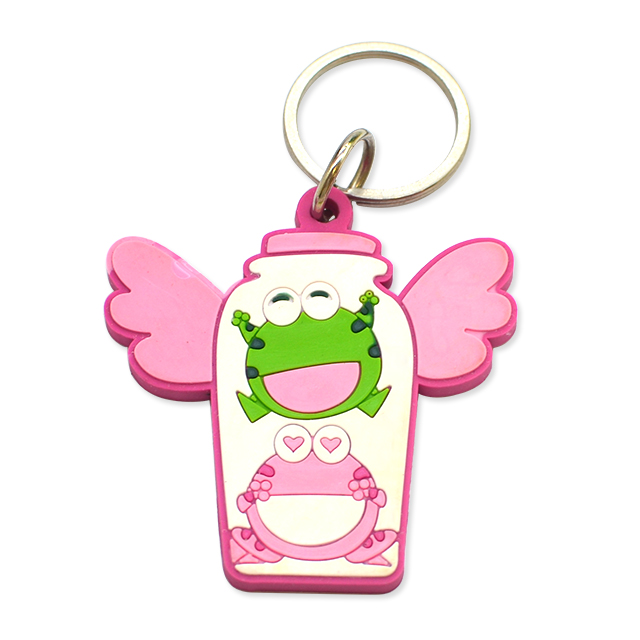 Manufacturer Custom PVC Keychain Cartoon Silicone Door Keyrings Cute