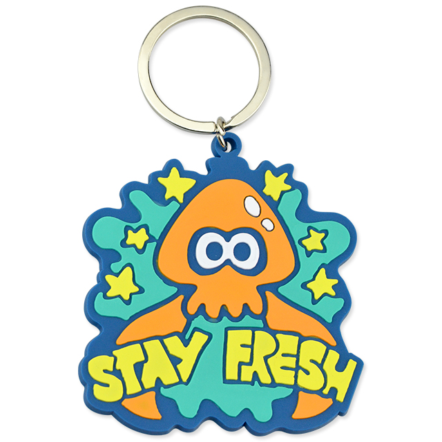 Wholesale Custom Logo Cartoon PVC Keyrings Silicone Key Chain Cute