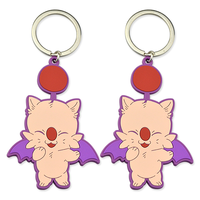 Fashionable 2D Animal Soft PVC Key Chains Custom Logo Cartoon Key Rings For Promotion
