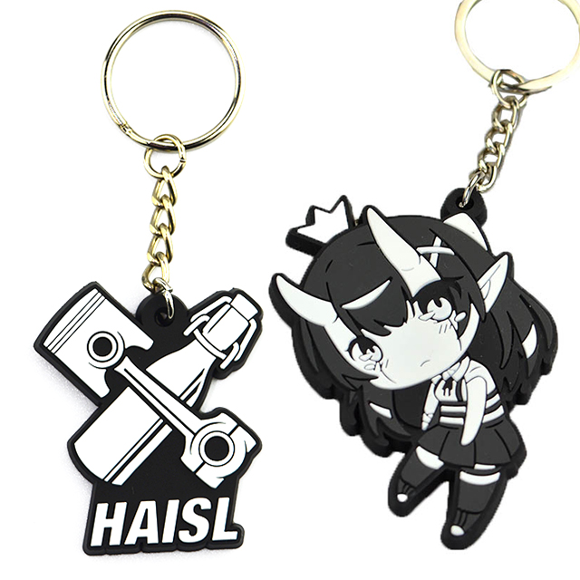 Custom 2d/3d Soft Rubber Key Chain Pvc Key Holder Personalised Logo Fashion keyrings