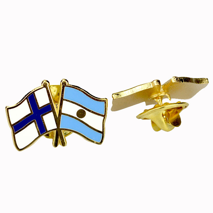Factory Custom Various Metal Flag Lapel Pins Badges National Emblem Brooch