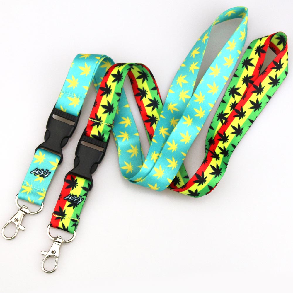 Fashion Sublimation Heat Transfer Customize Keychain Neck Lanyards For Promotions Gifts