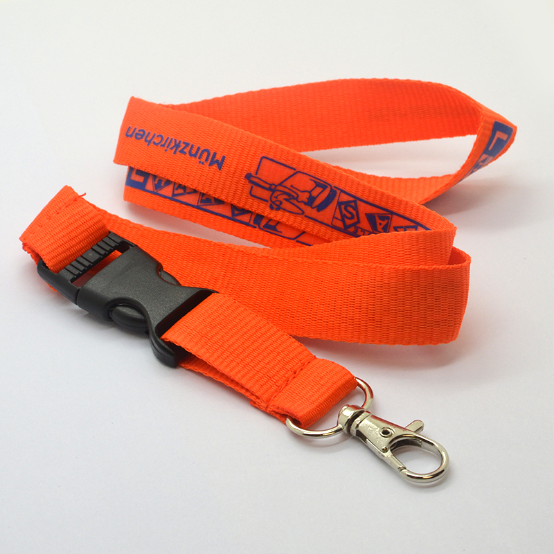 Personalized Neck Strap Keychain Lanyards With Logo Custom Promotional ID Card Badge Holder