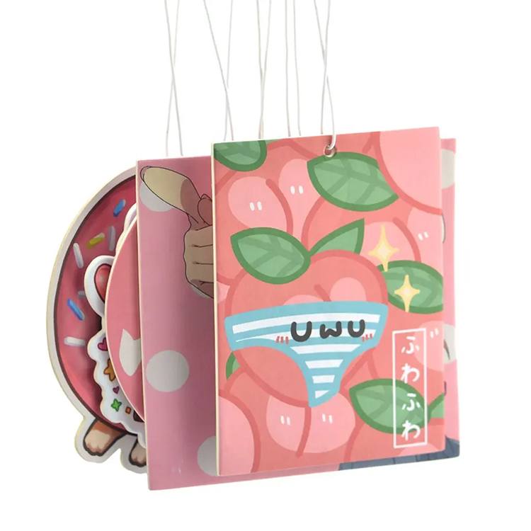 Wholesale Long Lasting Car Air Freshener Hanging All Smell Paper Scented Custom Logo