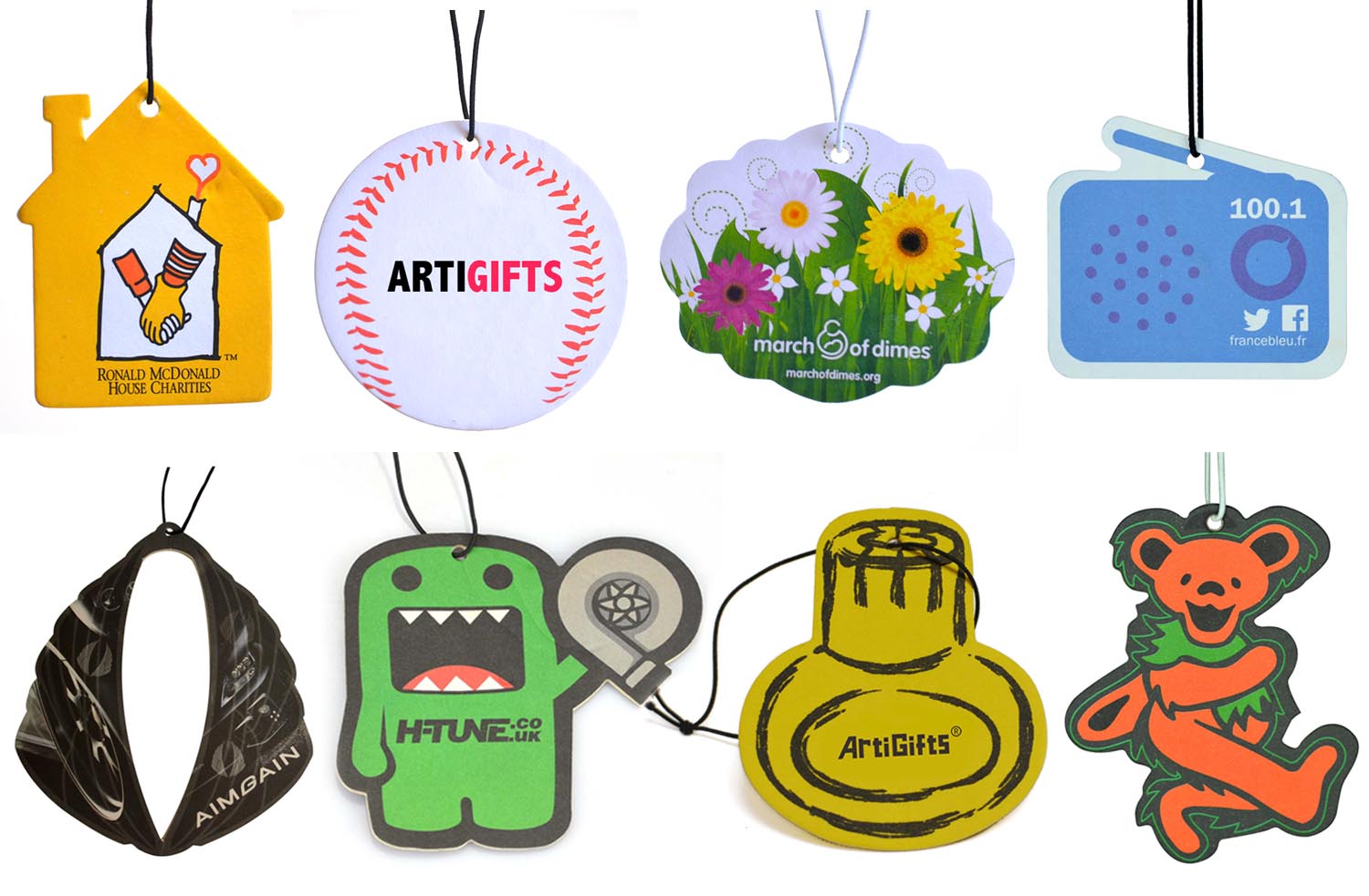 Customizable Car Air Fresheners for Enhanced Brand Promotion