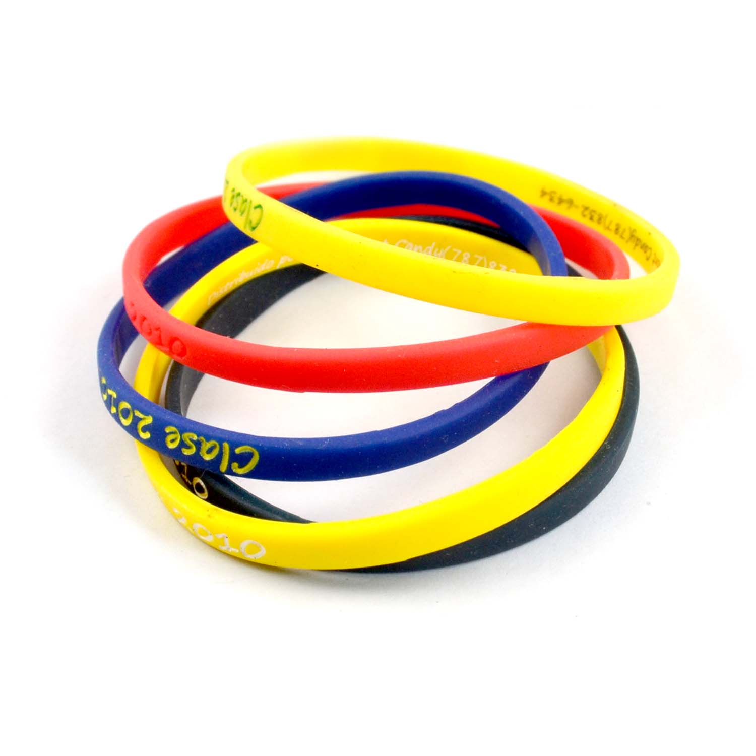 Factory Personalized Design Thin Bracelets Silicone Wristband With Logo