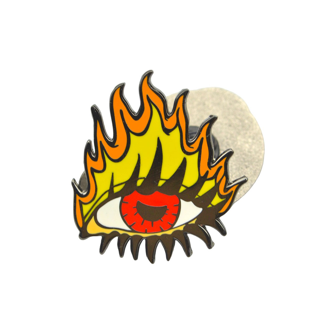Free Sample Metal Pins Glitter Brooch Anime Hard Enamel Soft Lapel Badge Custom Enamel Pin
