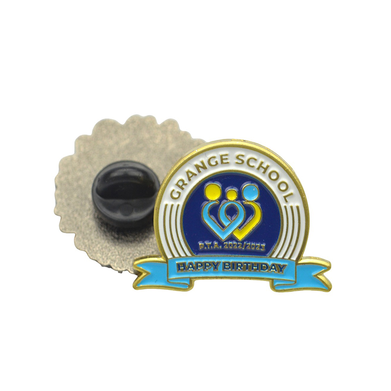 Personalized Metal Badge Brithday Enamel Pin Manufacturer Logo Soft Hard Enamel Lapel Pin Custom Design