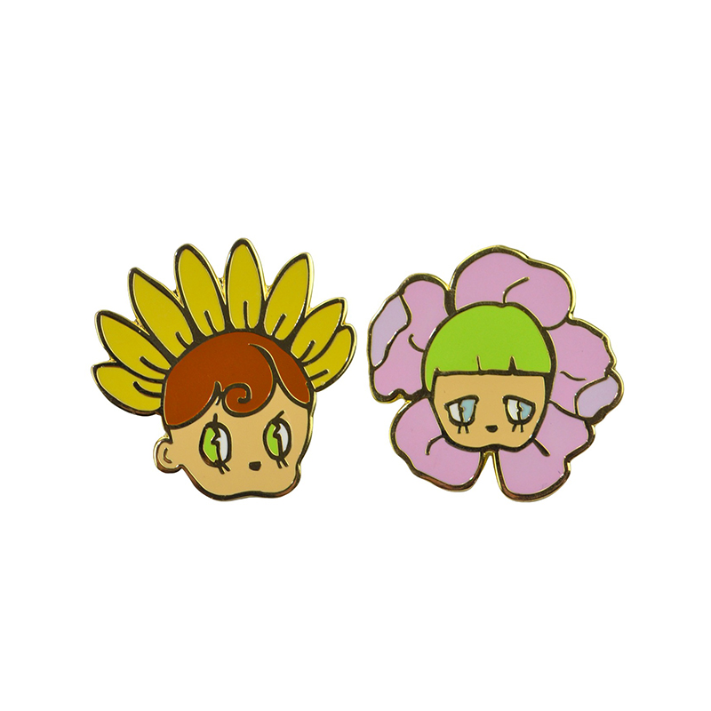 Free Design Metal Pin Badge Manufacture Custom Cartoon Logo Brooch Anime Enamel Lapel Pins
