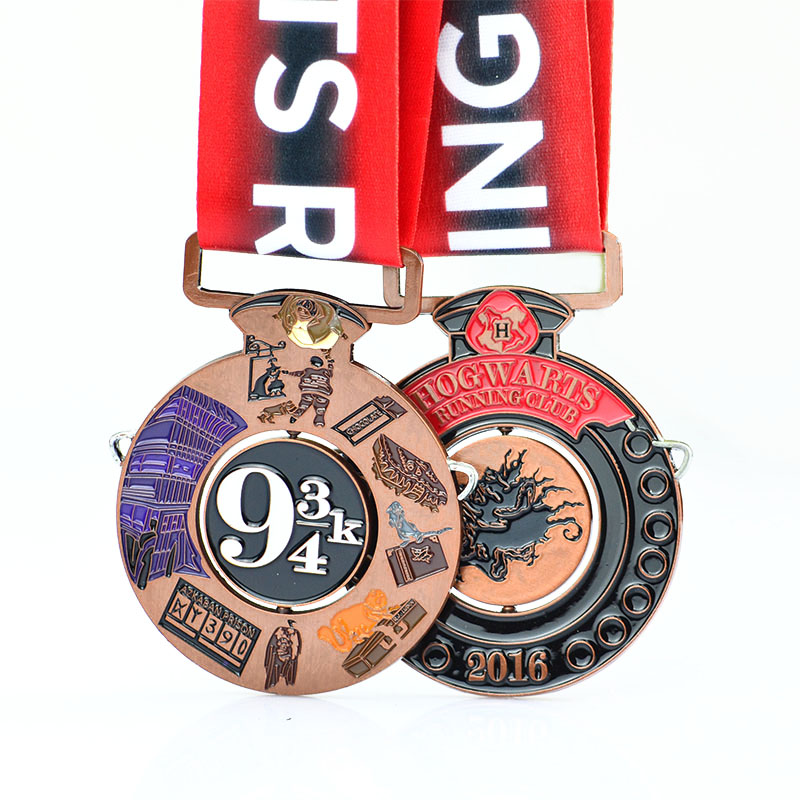 Wholesale Custom Logo 3D Sports Medal Weight-Lifting Medals Awards With Ribbon