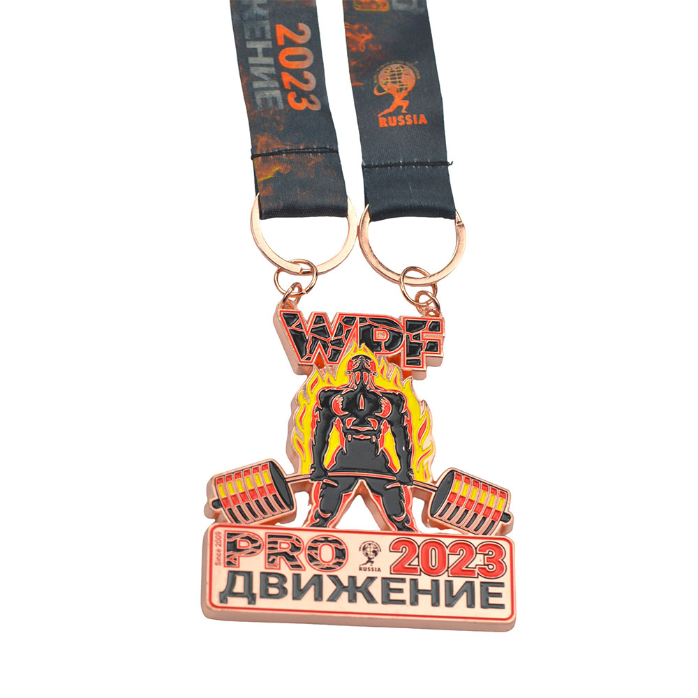 High Quality Custom 3D Metal Enamel Sports Medal Unique Design Hollow Out Marathon Casting Technique