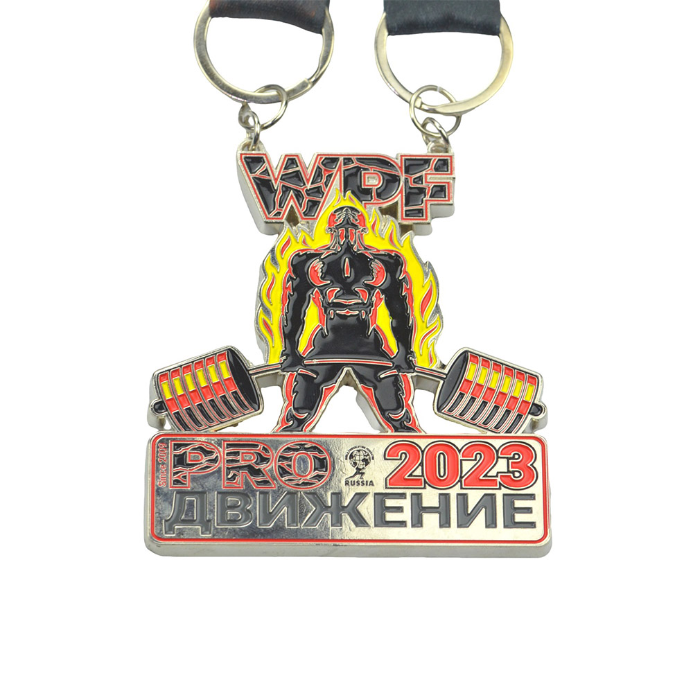 High Quality Custom 3D Metal Enamel Sports Medal Unique Design Hollow Out Marathon Casting Technique