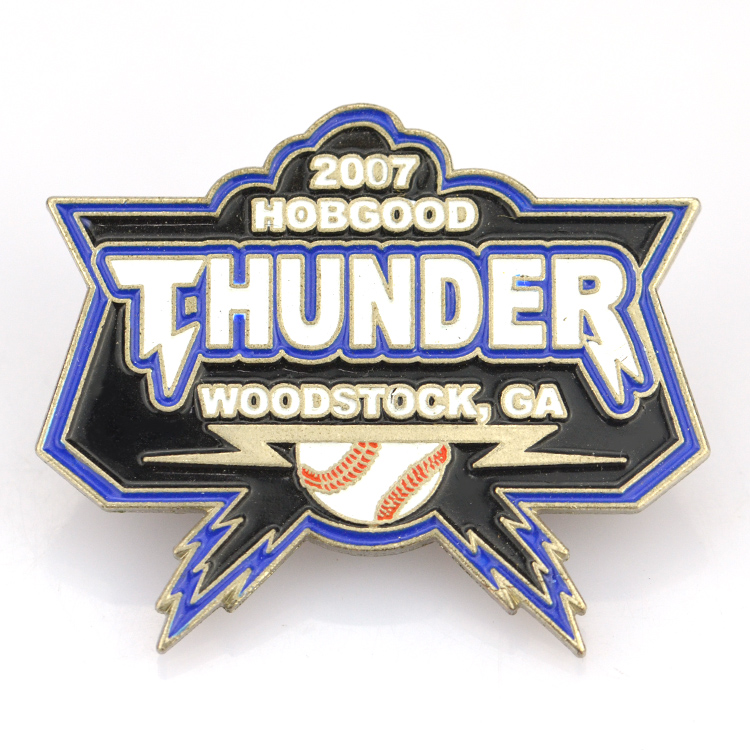 High Quality Souvenir Custom Logo Metal Hard Enamel Badge Fashion Decorative Lapel Pins For Clothes