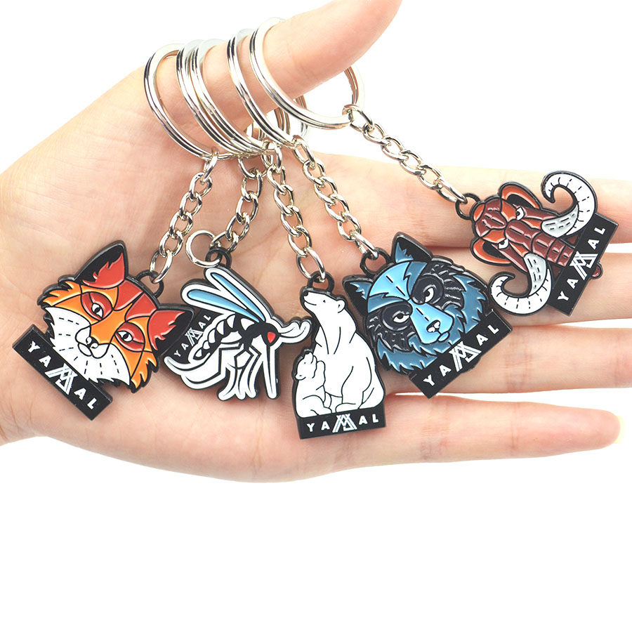Personalized Custom Metal Keyrings Make Your Company logo Die Cast Metal Key Chain