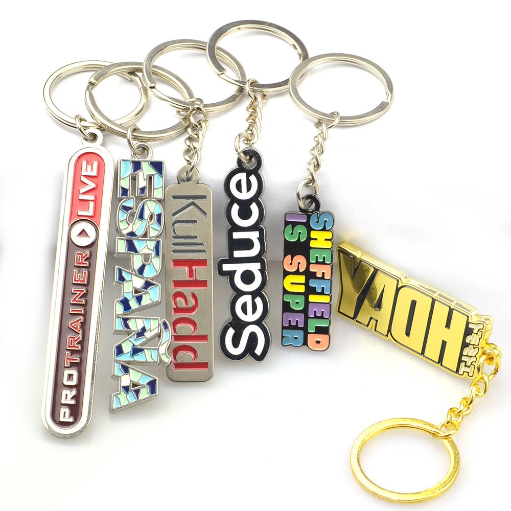 Personalized Custom Metal Keyrings Make Your Company logo Die Cast Metal Key Chain