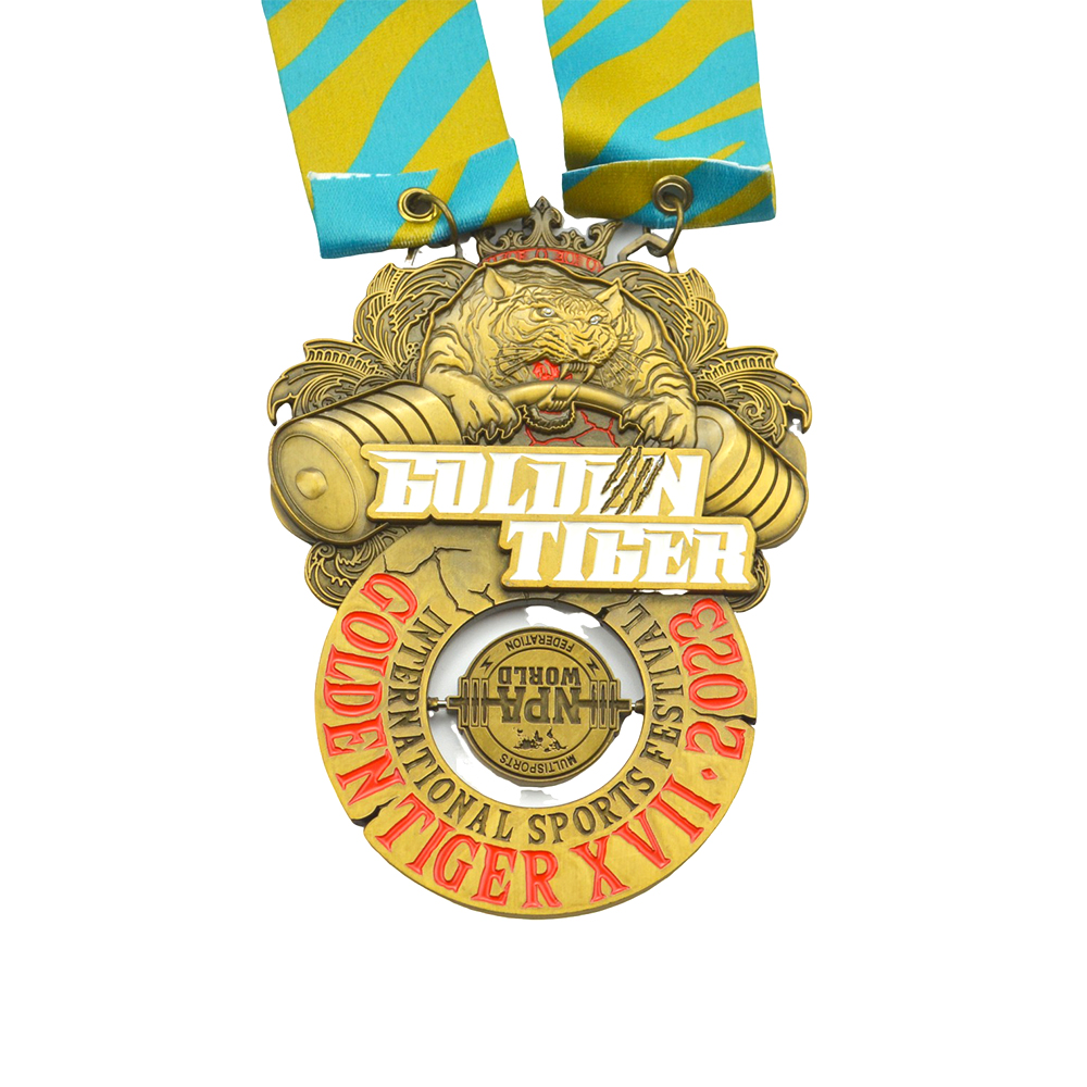 Manufacturer Wholesale Cheap Custom Design Your Own logo 3D Gold Metal Award Sport Medal