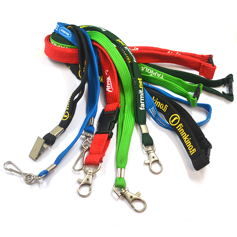 Free Sample Custom Printed Sublimation Neck Lanyards With Logo Wholesale Keychain Polyester Lanyard